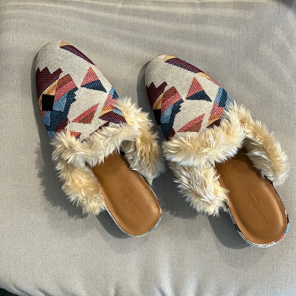 Faux Fur Flats